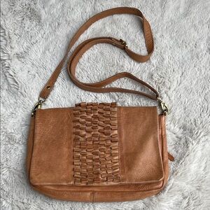 Milo Canada Genuine Leather Tan Crossbody Bag